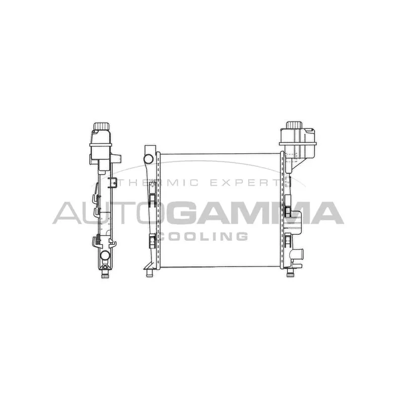 Radiateur, refroidissement du moteur AUTOGAMMA 101358