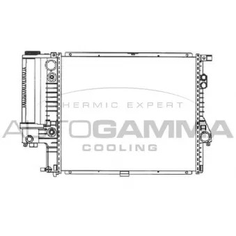 Radiateur, refroidissement du moteur AUTOGAMMA 101360