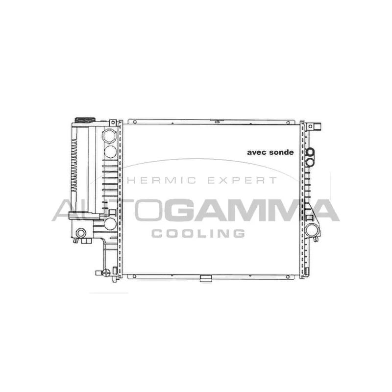 Radiateur, refroidissement du moteur AUTOGAMMA 101361