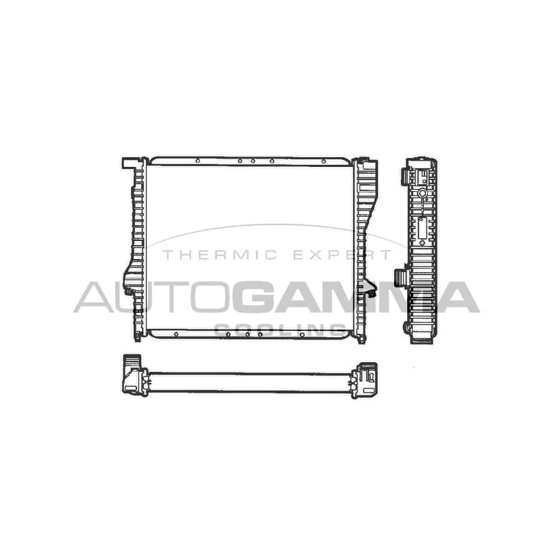 Radiateur, refroidissement du moteur AUTOGAMMA 101362