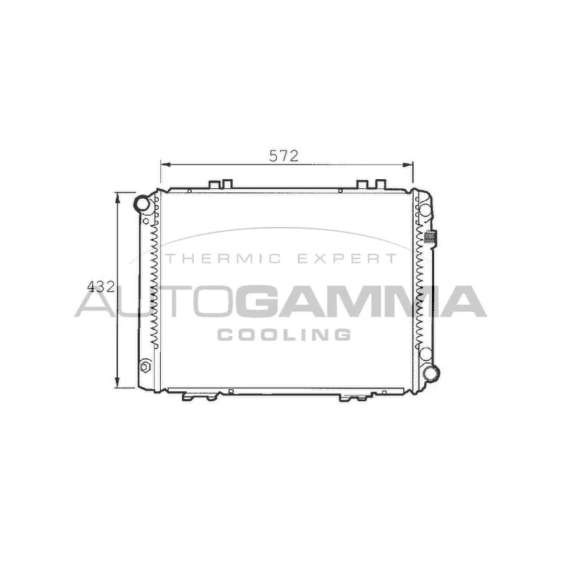 Radiateur, refroidissement du moteur AUTOGAMMA 101376
