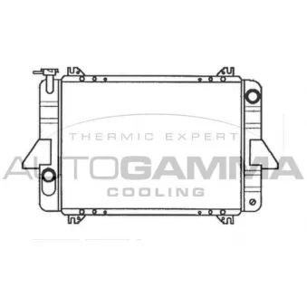 Radiateur, refroidissement du moteur AUTOGAMMA 101383