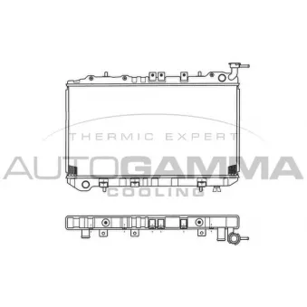 Radiateur, refroidissement du moteur AUTOGAMMA 101388