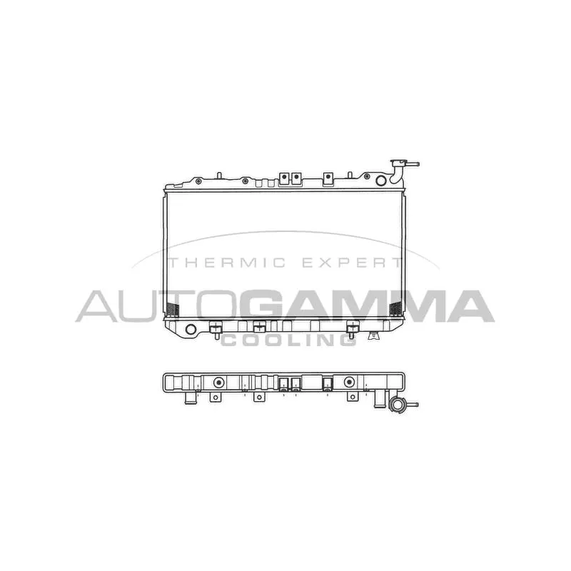 Radiateur, refroidissement du moteur AUTOGAMMA 101388