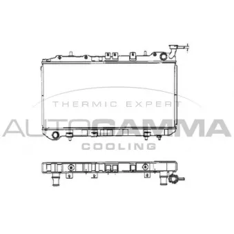 Radiateur, refroidissement du moteur AUTOGAMMA 101391