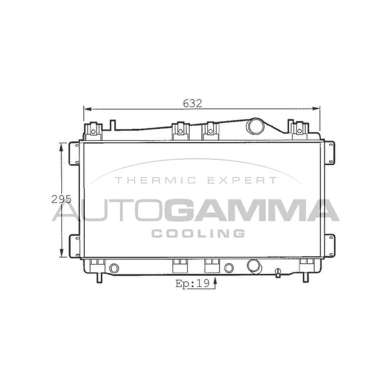Radiateur, refroidissement du moteur AUTOGAMMA 101395