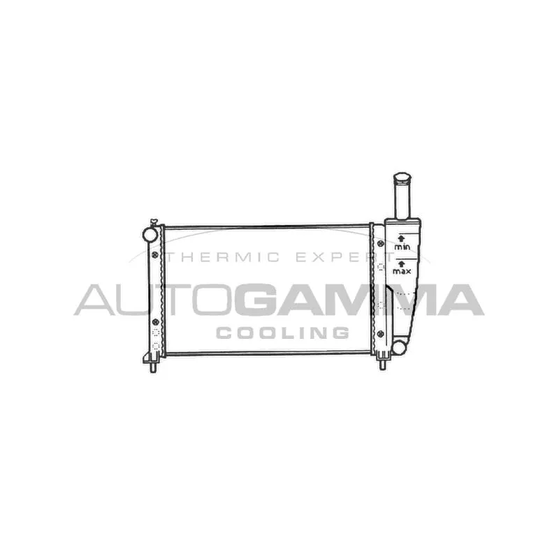 Radiateur, refroidissement du moteur AUTOGAMMA 101398