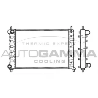 Radiateur, refroidissement du moteur AUTOGAMMA 101399