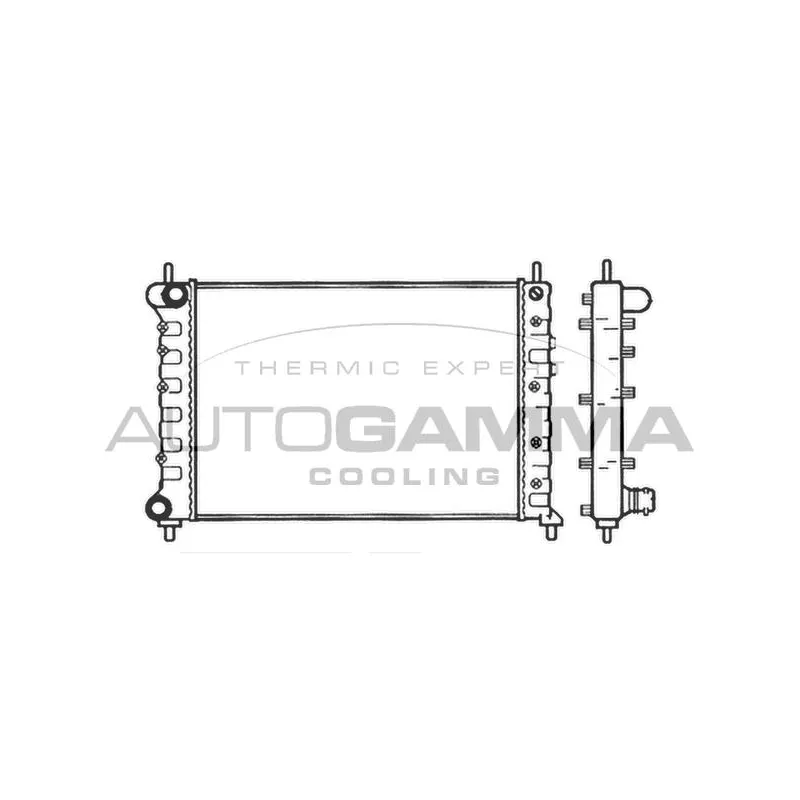 Radiateur, refroidissement du moteur AUTOGAMMA 101399