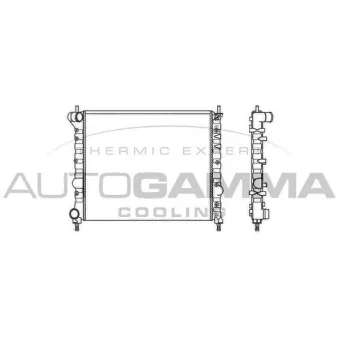 Radiateur, refroidissement du moteur AUTOGAMMA 101402