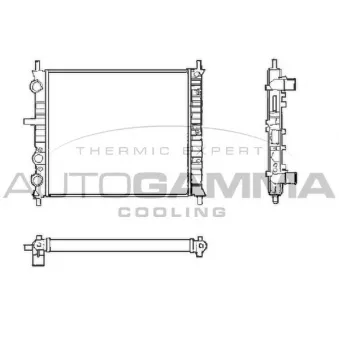 Radiateur, refroidissement du moteur AUTOGAMMA 101405