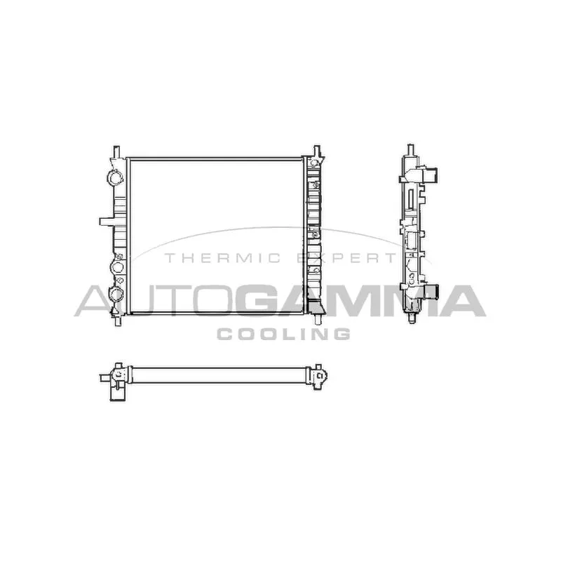 Radiateur, refroidissement du moteur AUTOGAMMA 101405