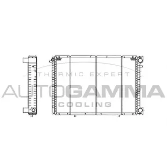 Radiateur, refroidissement du moteur AUTOGAMMA 101407