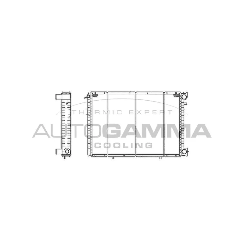 Radiateur, refroidissement du moteur AUTOGAMMA 101407