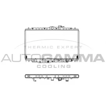 Radiateur, refroidissement du moteur AUTOGAMMA 101440