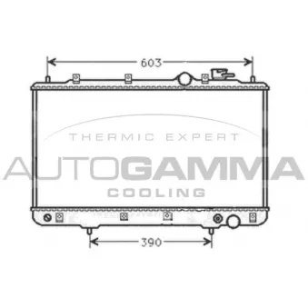 Radiateur, refroidissement du moteur AUTOGAMMA 101441