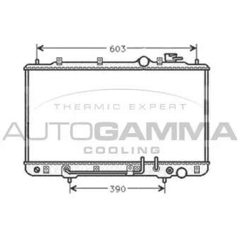 Radiateur, refroidissement du moteur AUTOGAMMA 101442