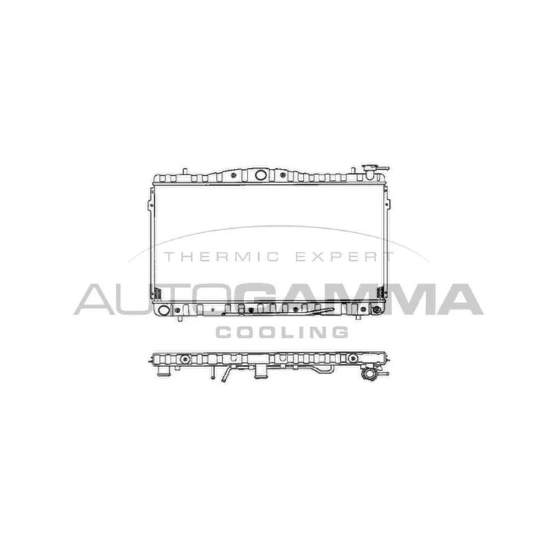 Radiateur, refroidissement du moteur AUTOGAMMA 101444
