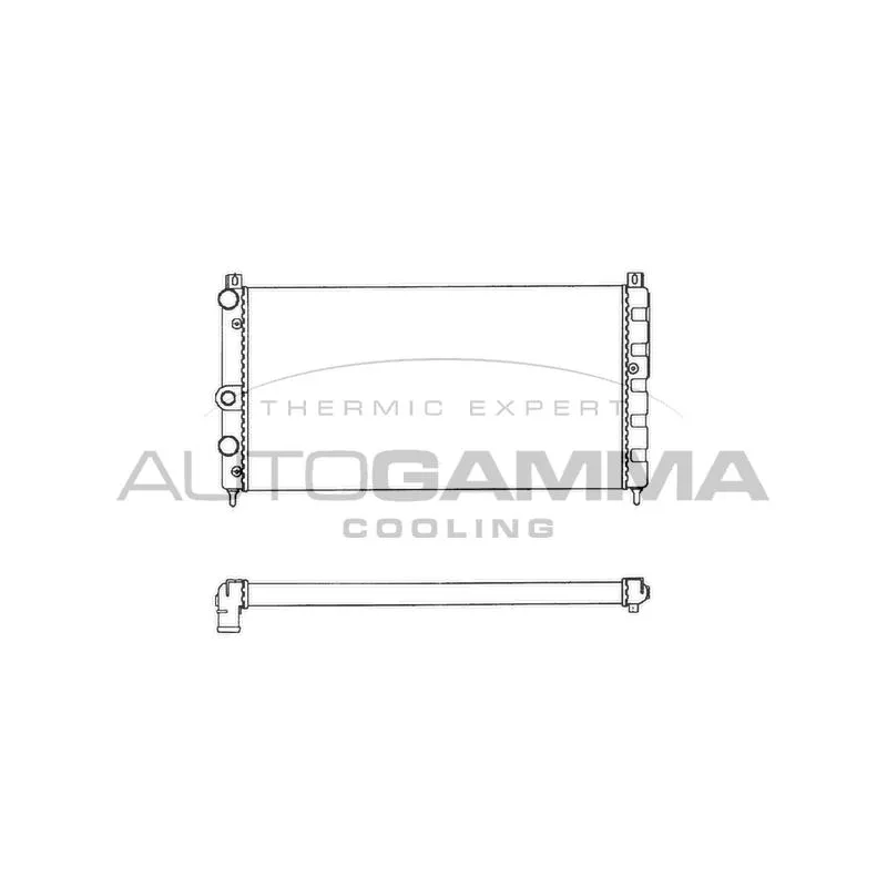 Radiateur, refroidissement du moteur AUTOGAMMA 101445