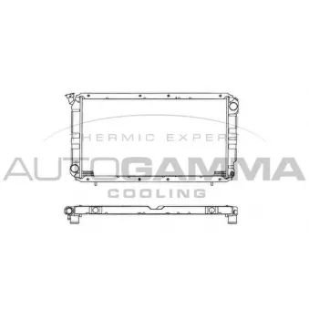 Radiateur, refroidissement du moteur AUTOGAMMA 101446