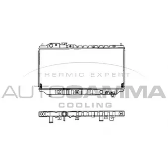 Radiateur, refroidissement du moteur AUTOGAMMA 101450