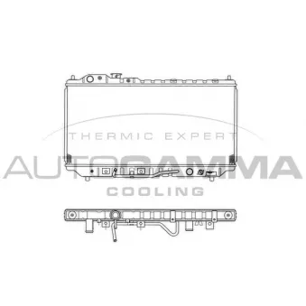 Radiateur, refroidissement du moteur AUTOGAMMA 101451