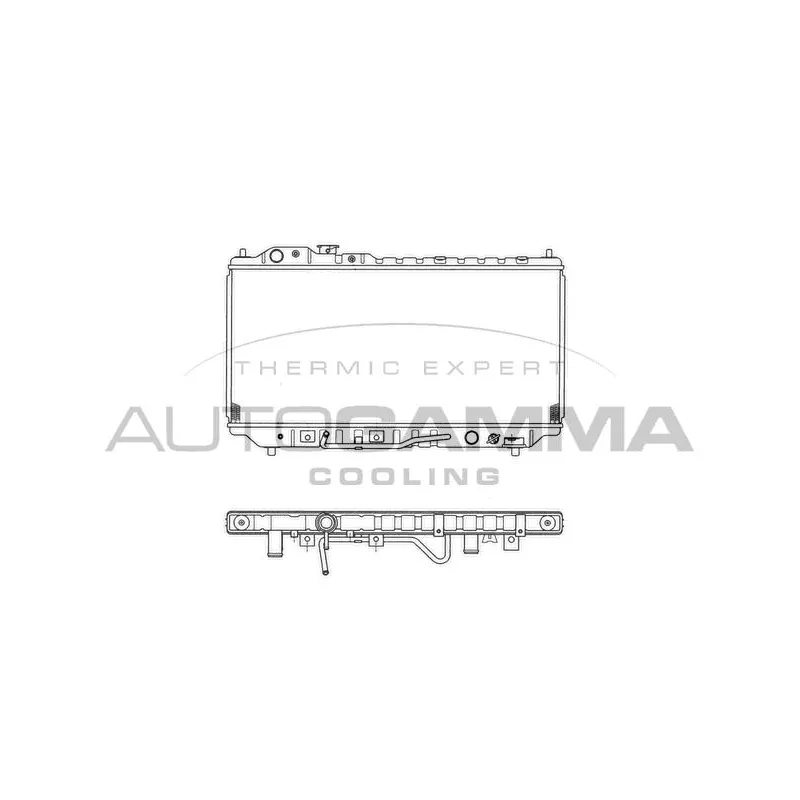 Radiateur, refroidissement du moteur AUTOGAMMA 101451