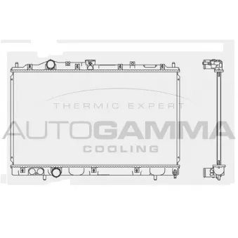 Radiateur, refroidissement du moteur AUTOGAMMA 101452