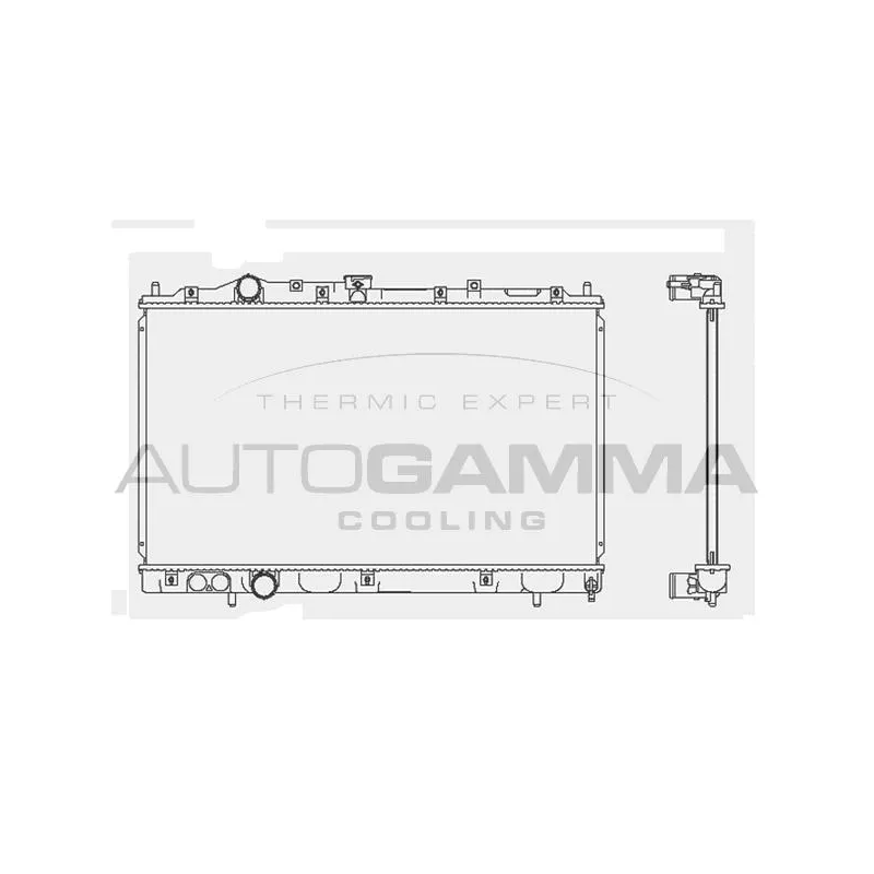 Radiateur, refroidissement du moteur AUTOGAMMA 101452