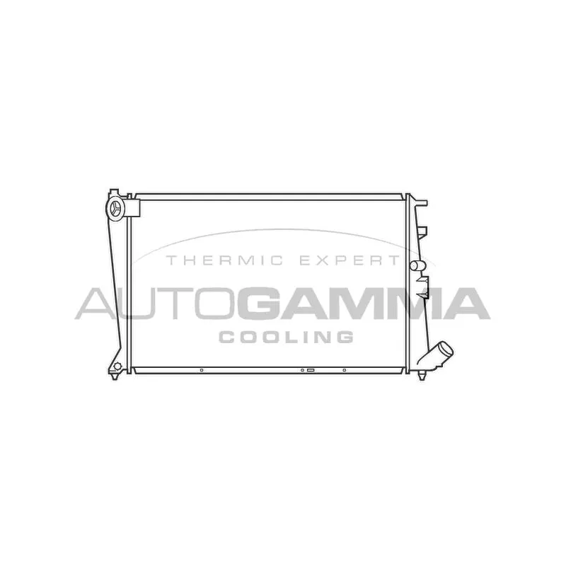 Radiateur, refroidissement du moteur AUTOGAMMA 101467