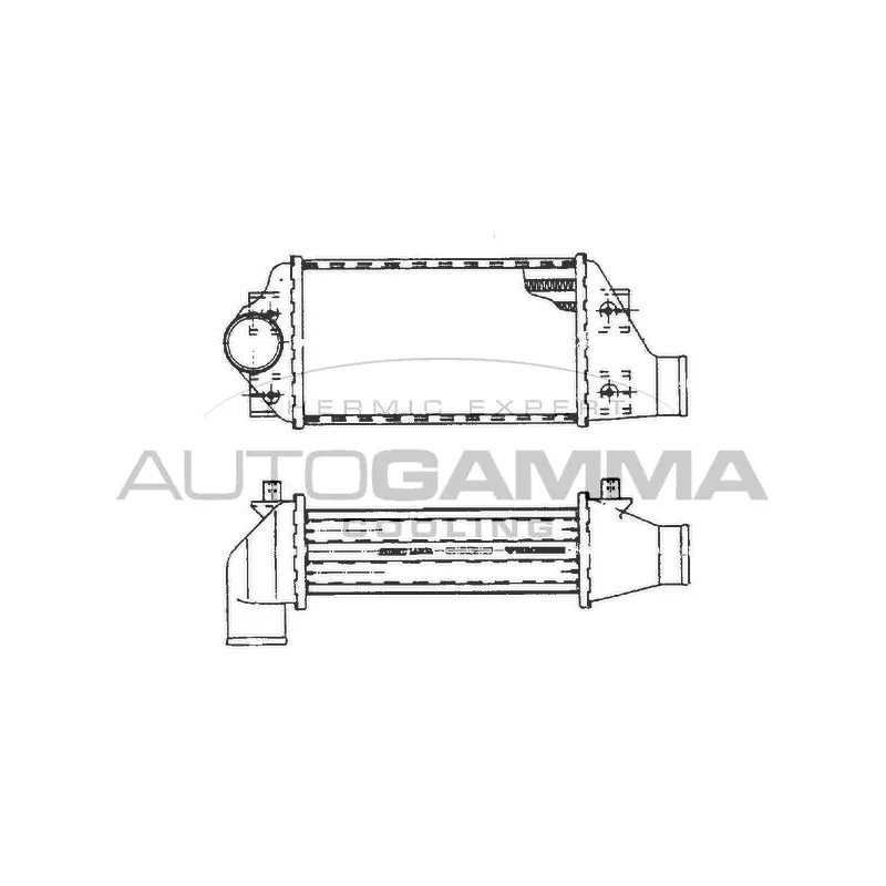 Intercooler, échangeur AUTOGAMMA 101482