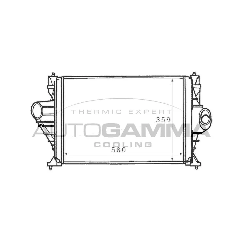 Intercooler, échangeur AUTOGAMMA 101487