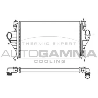 Intercooler, échangeur AUTOGAMMA 101492