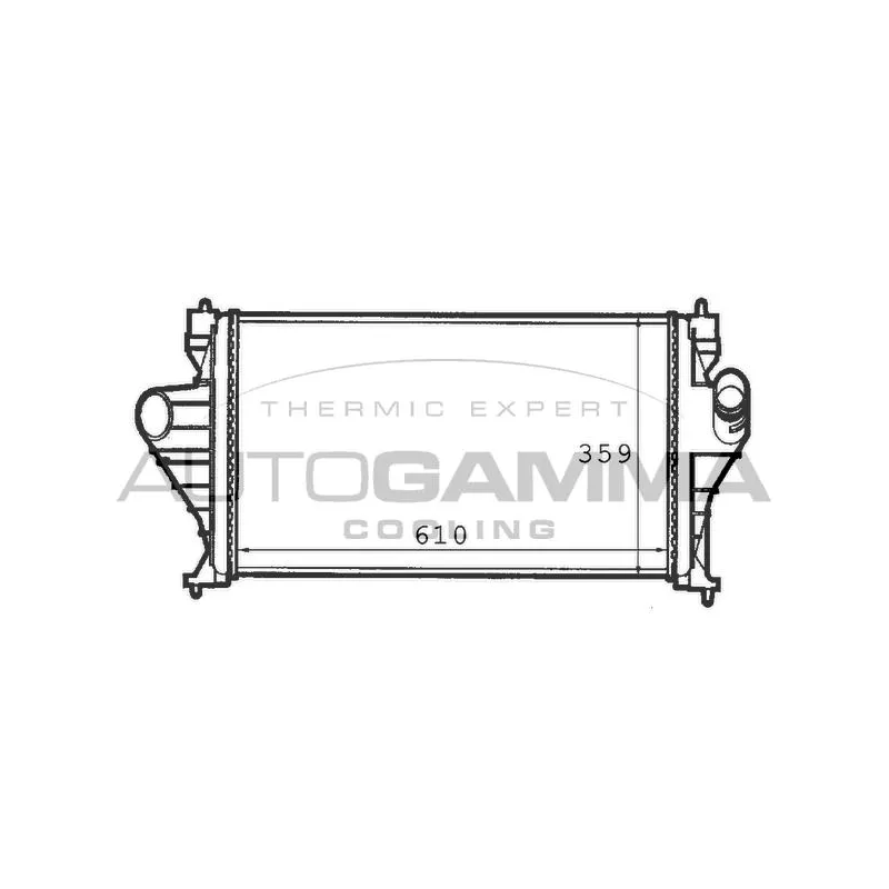 Intercooler, échangeur AUTOGAMMA 101495