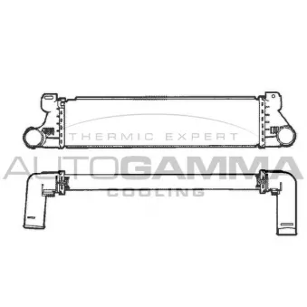 Intercooler, échangeur AUTOGAMMA 101504
