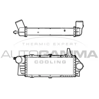 Intercooler, échangeur AUTOGAMMA 101505