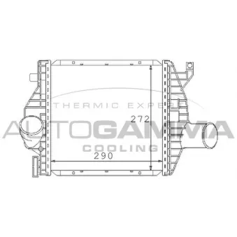 Intercooler, échangeur AUTOGAMMA 101507