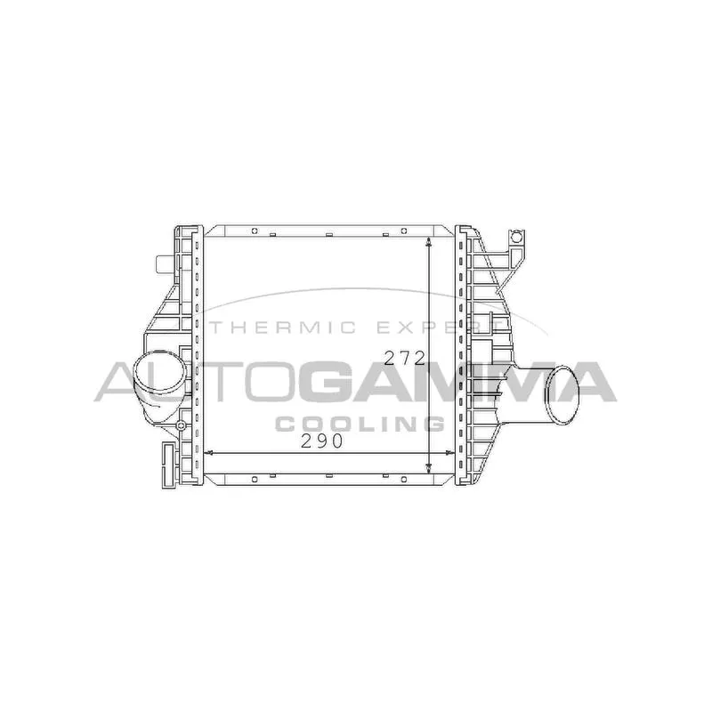 Intercooler, échangeur AUTOGAMMA 101507