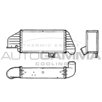 Intercooler, échangeur AUTOGAMMA 101508