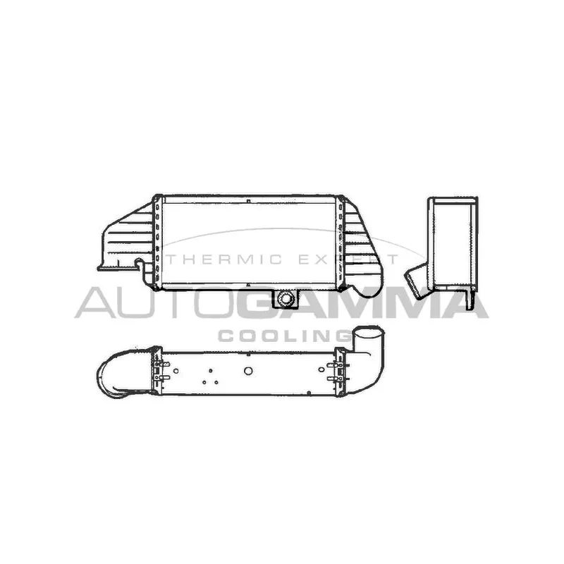 Intercooler, échangeur AUTOGAMMA 101508