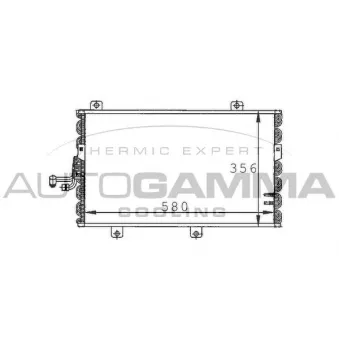 Condenseur, climatisation AUTOGAMMA 101560