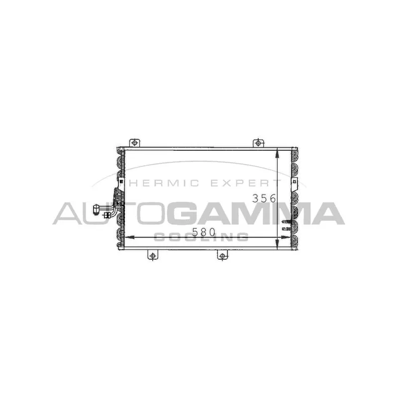 Condenseur, climatisation AUTOGAMMA 101560