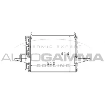 Condenseur, climatisation AUTOGAMMA 101562
