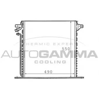 Condenseur, climatisation AUTOGAMMA 101563