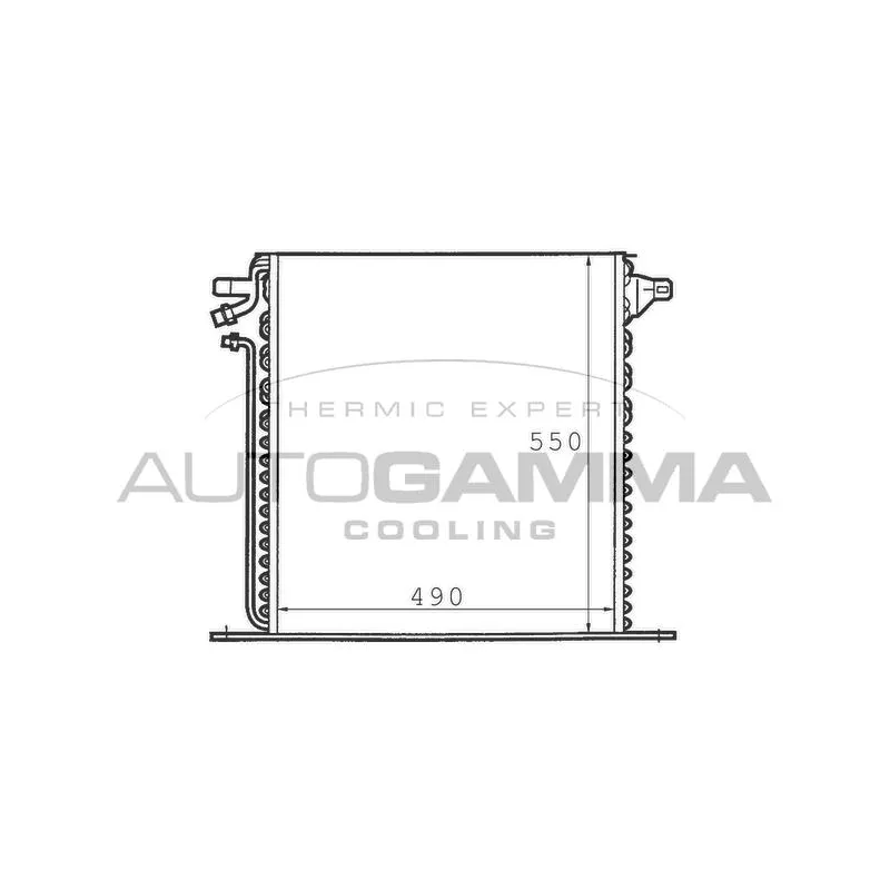 Condenseur, climatisation AUTOGAMMA 101563