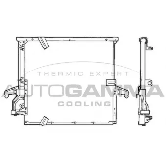 Condenseur, climatisation AUTOGAMMA 101565