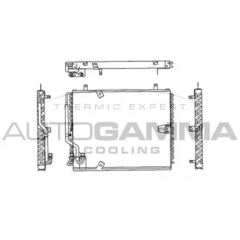 Condenseur, climatisation AUTOGAMMA 101570
