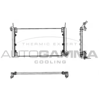 Condenseur, climatisation AUTOGAMMA 101588