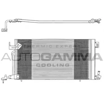 Condenseur, climatisation AUTOGAMMA 101597