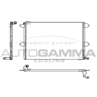 Condenseur, climatisation AUTOGAMMA 101602